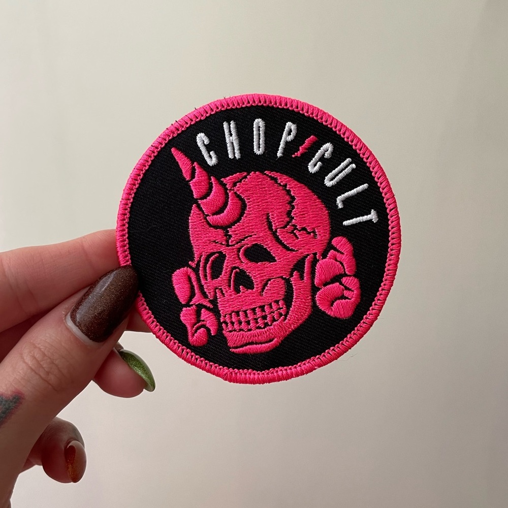 NEW Chop Cult motorcycle iron on patch